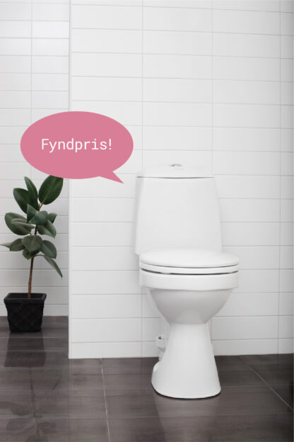 EcoFlush - Snålspolande WC + Jafo-Stos (andrasortering) A-grade